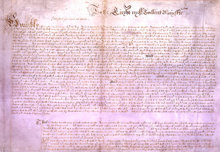 År 1628 skickade det engelska parlamentet detta utlåtande om medborgerliga friheter till kung Charles I.